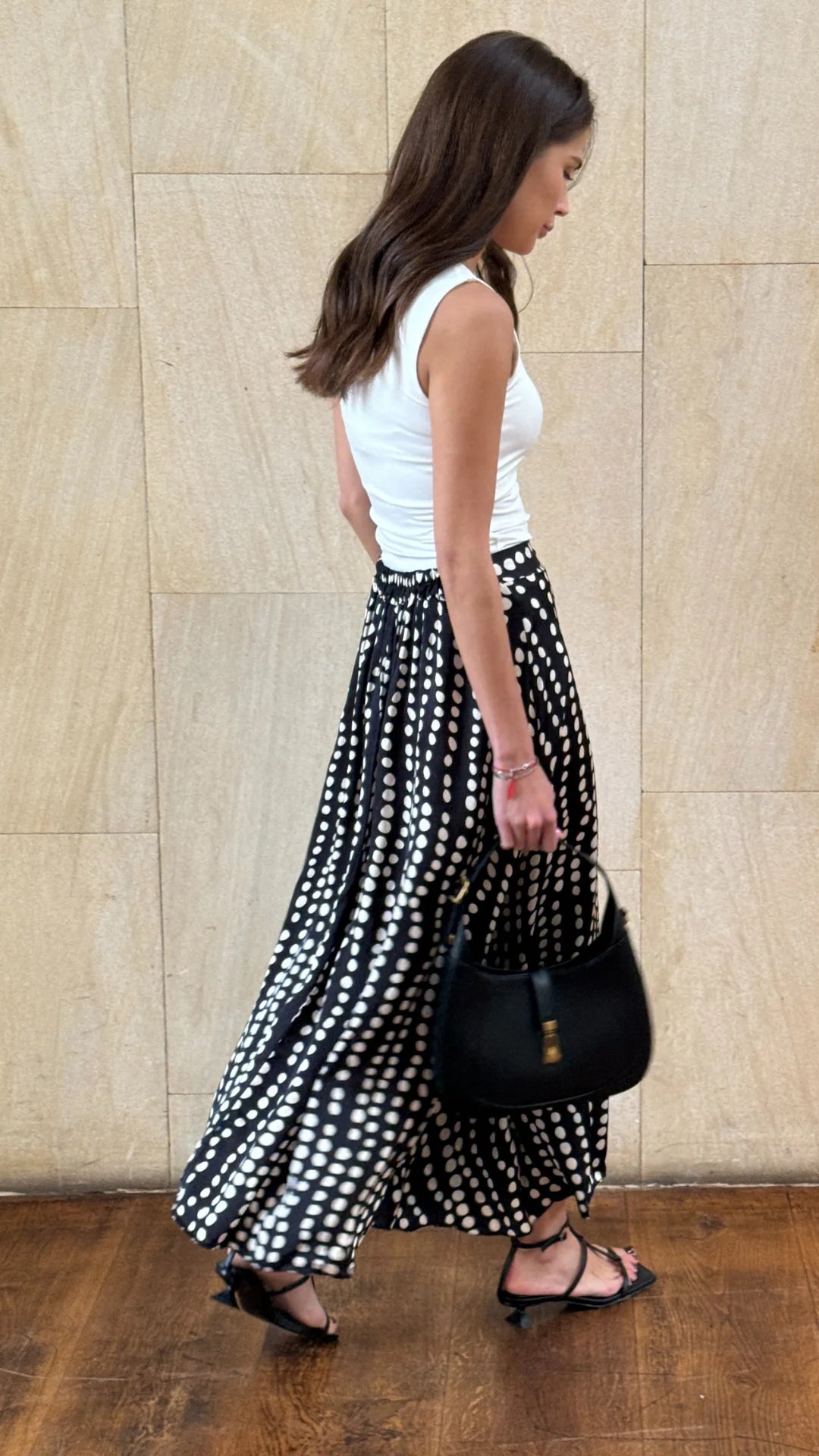 Charli London Remi Skirt Black & White Print