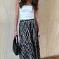 Charli London Remi Skirt Black & White Print