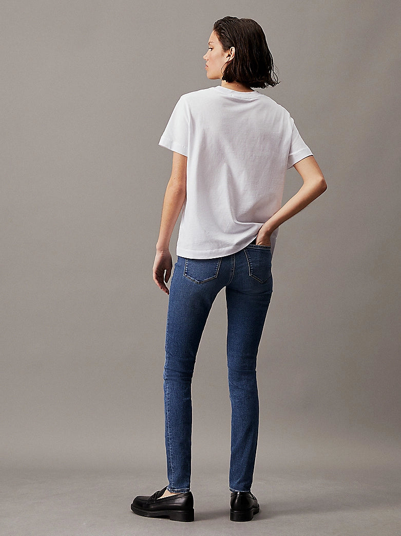 Calvin Klein Mid Rise Skinny Mid Blue