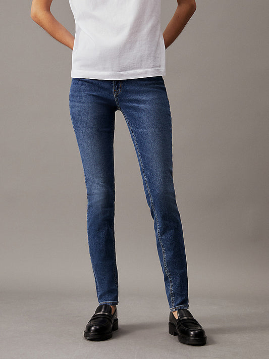 Calvin Klein Mid Rise Skinny Mid Blue